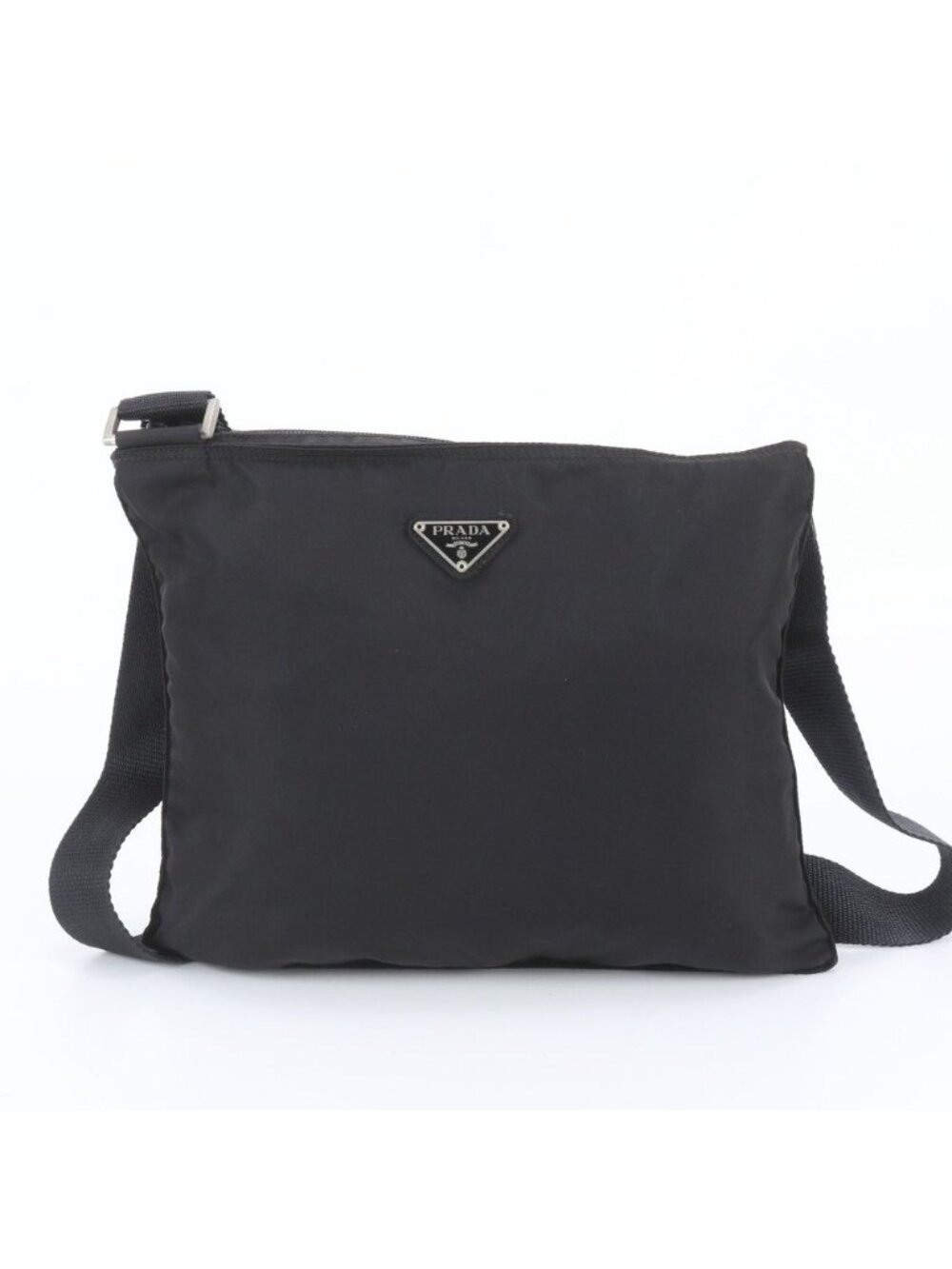 Prada Tessuto Nylon Triangle Logo Shoulder Bag Crossbody Messenger
